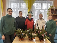 Мастер - класс праздничная композиция «Букет новогоднего настроения: Творим волшебство»